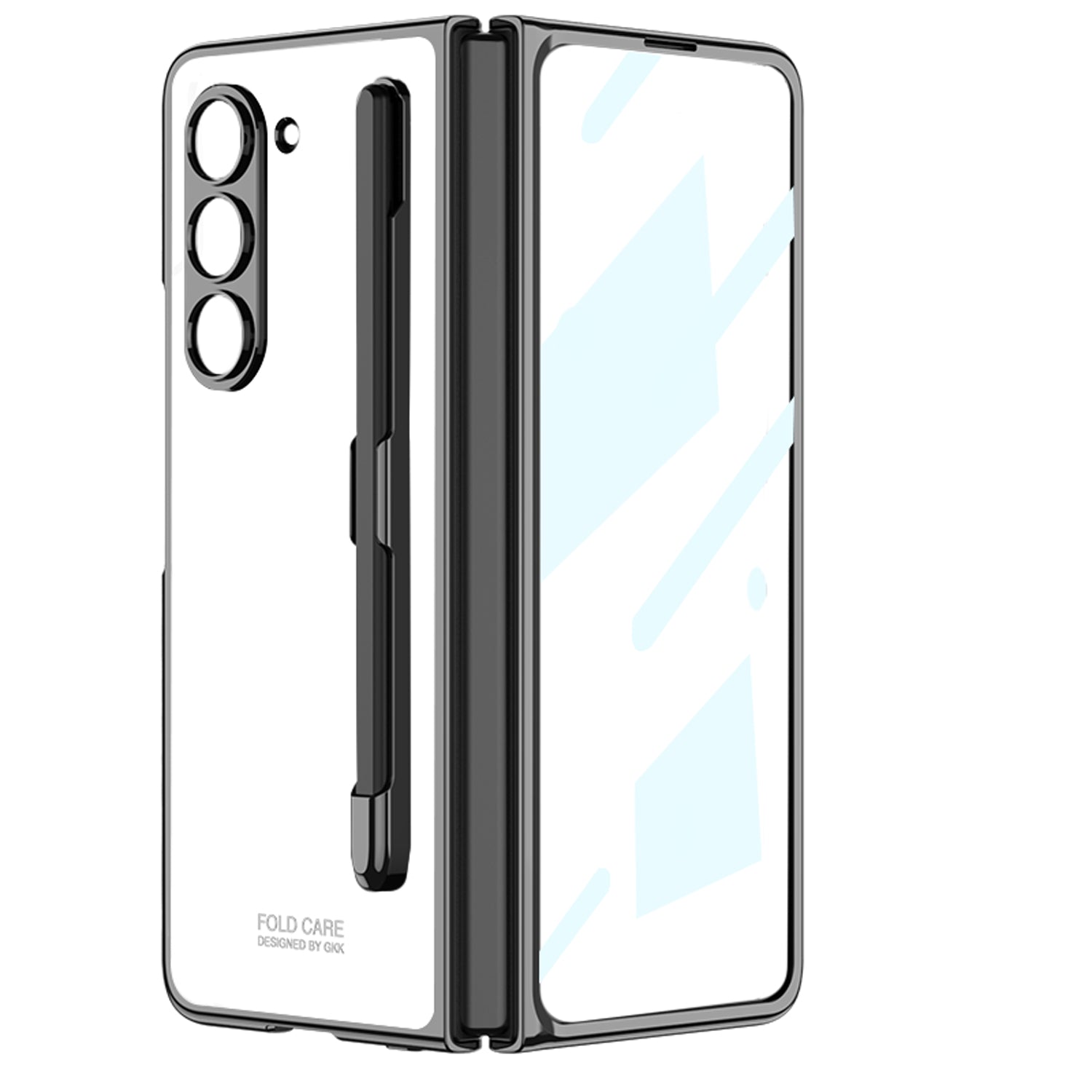GKK For Samsung Galaxy Z Fold5 5G Case Pen Slot PC Phone Cover with Front Screen Film GKK For Samsung Galaxy Z Fold5 5G Case Pen Slot PC Phone Cover with Front Screen Film